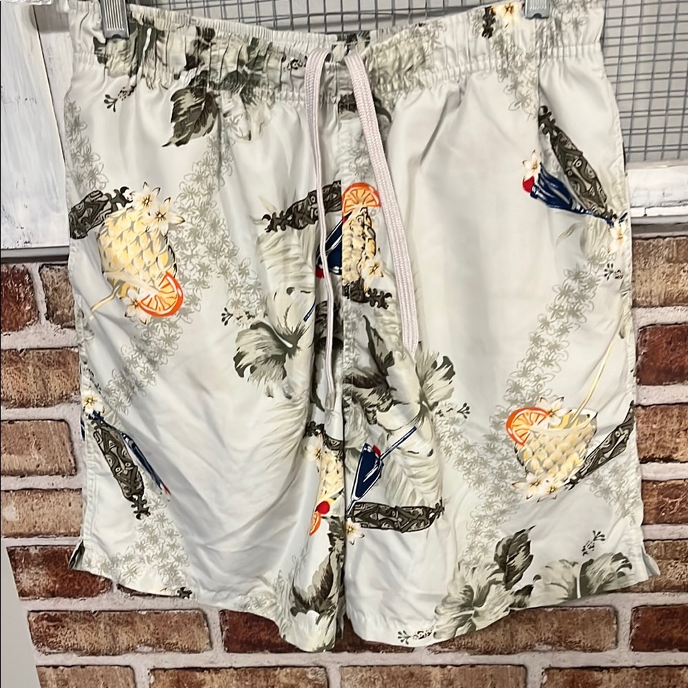 Consensus Tropical Print Swim Shorts